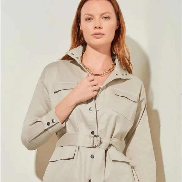 *NWT MING WANG Two Tone Short Link Collar Toggle Closure Necklace - Picture 3 of 7